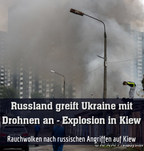 Rauchwolken nach russischen Angriffen auf Kiew (Archivbild)