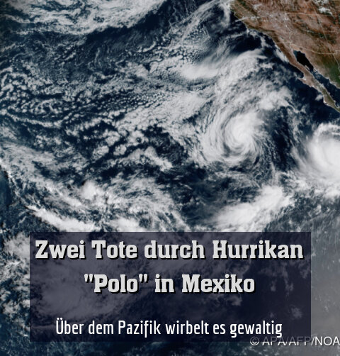 Über dem Pazifik wirbelt es gewaltig