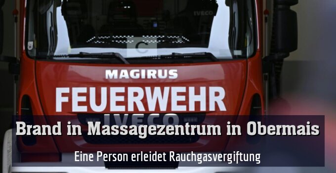 Eine Person erleidet Rauchgasvergiftung