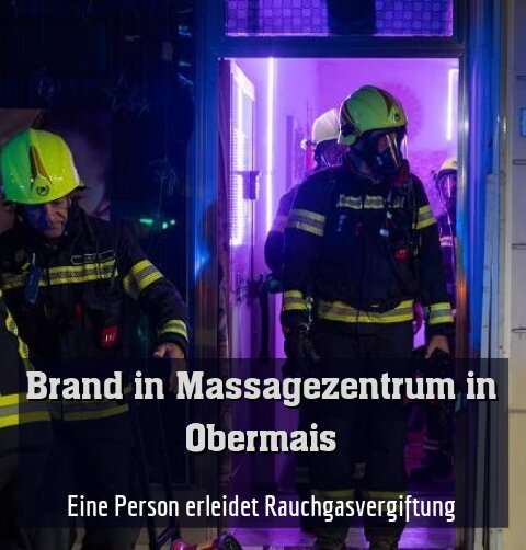 Eine Person erleidet Rauchgasvergiftung