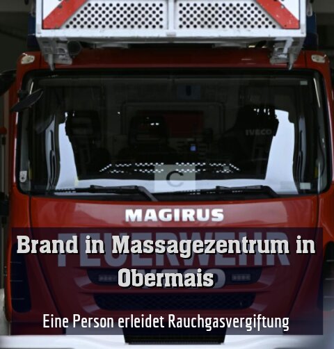Eine Person erleidet Rauchgasvergiftung