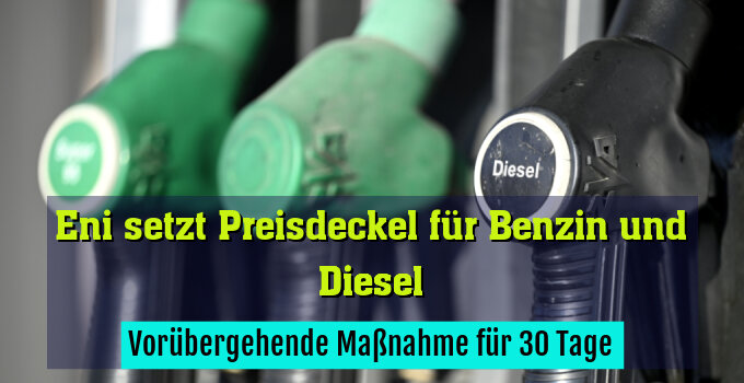 Vorübergehende Maßnahme für 30 Tage