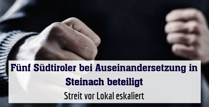 Streit vor Lokal eskaliert