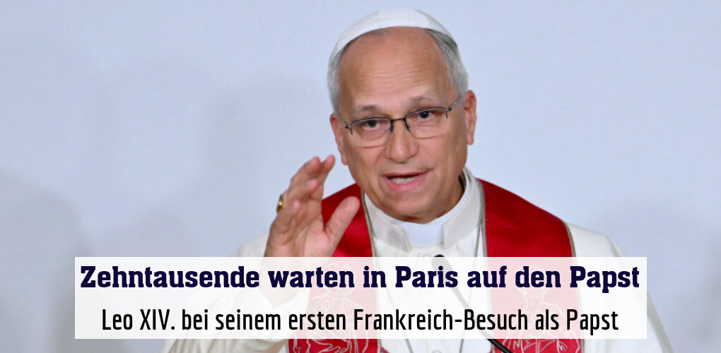 Leo XIV. bei seinem ersten Frankreich-Besuch als Papst