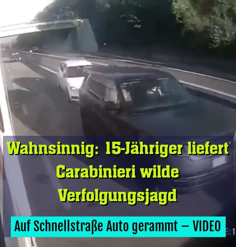 Auf Schnellstraße Auto gerammt – VIDEO