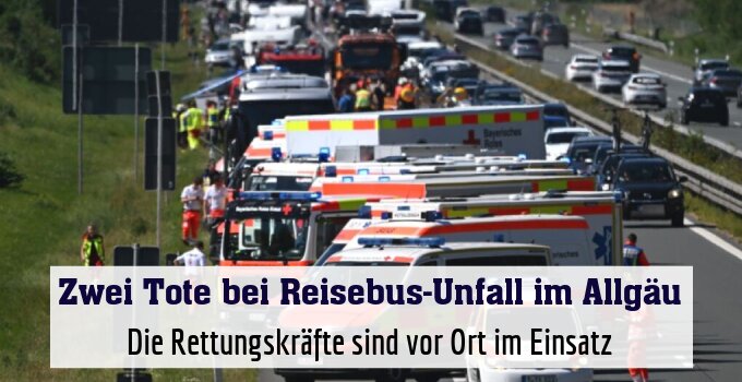 Die Rettungskräfte sind vor Ort im Einsatz