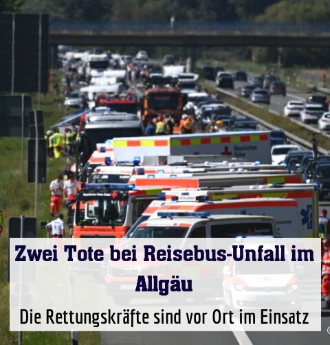 Die Rettungskräfte sind vor Ort im Einsatz