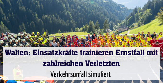Verkehrsunfall simuliert 