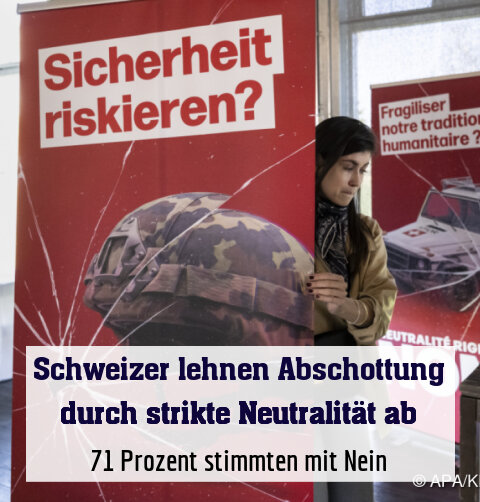71 Prozent stimmten mit Nein