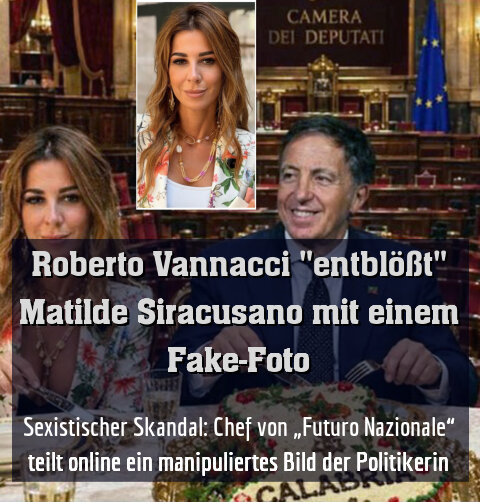 Sexistischer Skandal: Chef von „Futuro Nazionale“ teilt online ein manipuliertes Bild der Politikerin