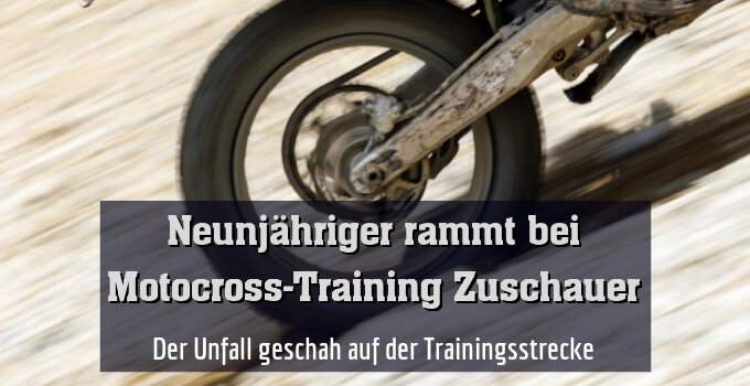 Der Unfall geschah auf der Trainingsstrecke