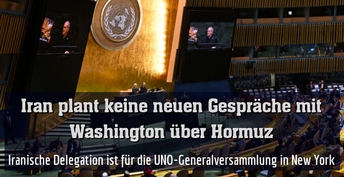 Iranische Delegation ist für die UNO-Generalversammlung in New York