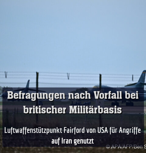 Luftwaffenstützpunkt Fairford von USA für Angriffe auf Iran genutzt