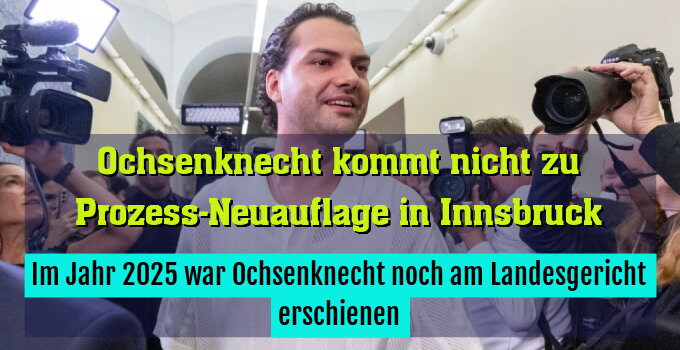 Im Jahr 2025 war Ochsenknecht noch am Landesgericht erschienen