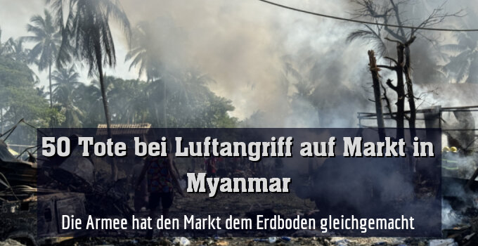 Die Armee hat den Markt dem Erdboden gleichgemacht