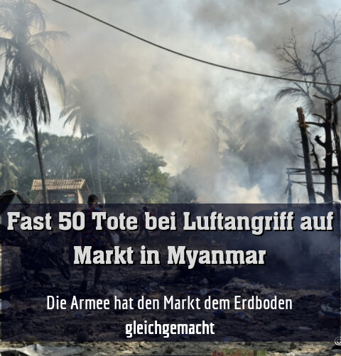 Die Armee hat den Markt dem Erdboden gleichgemacht