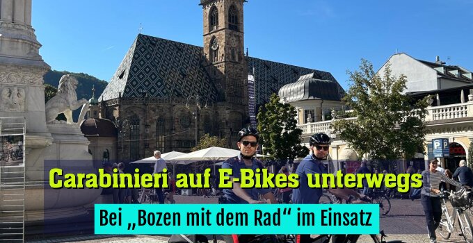 Bei „Bozen mit dem Rad“ im Einsatz