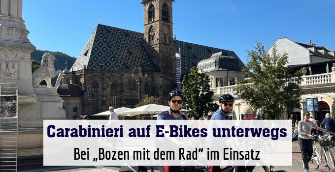 Bei „Bozen mit dem Rad“ im Einsatz