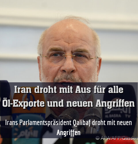 Irans Parlamentspräsident Qalibaf droht mit neuen Angriffen