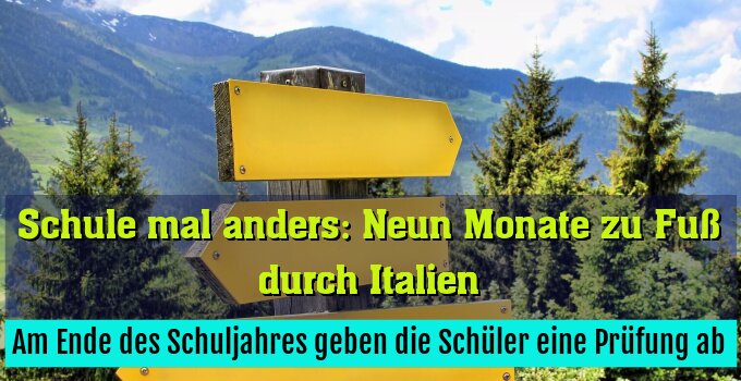 Am Ende des Schuljahres geben die Schüler eine Prüfung ab