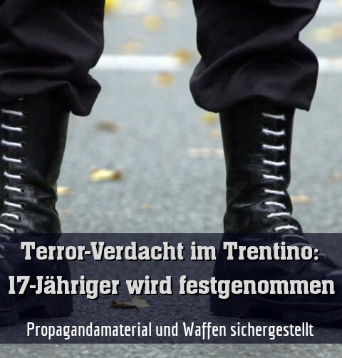 Propagandamaterial und Waffen sichergestellt
