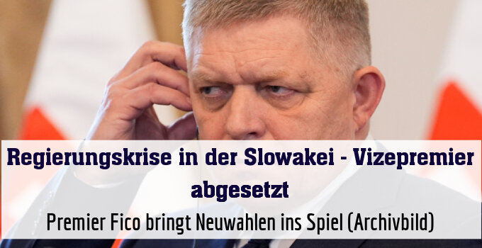 Premier Fico bringt Neuwahlen ins Spiel (Archivbild)