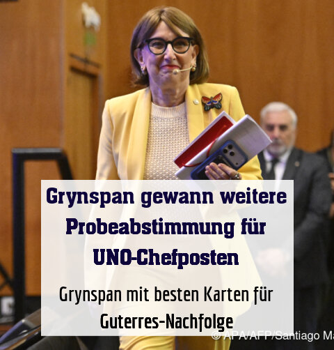 Grynspan mit besten Karten für Guterres-Nachfolge
