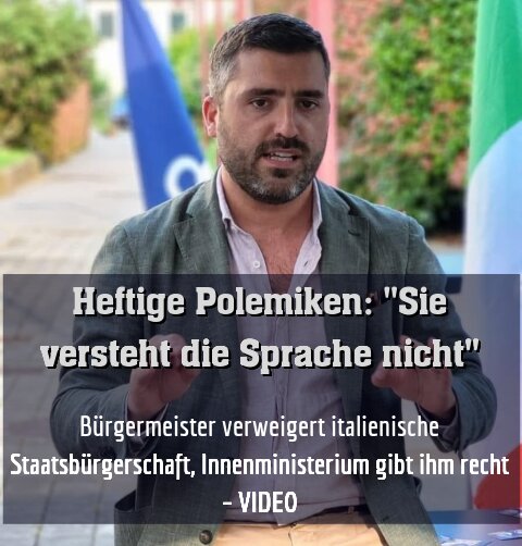 Bürgermeister verweigert italienische Staatsbürgerschaft, Innenministerium gibt ihm recht – VIDEO