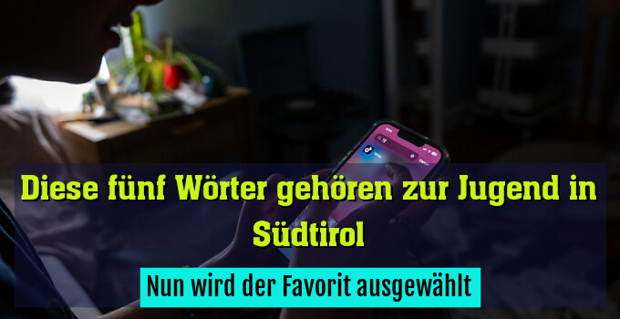 Nun wird der Favorit ausgewählt