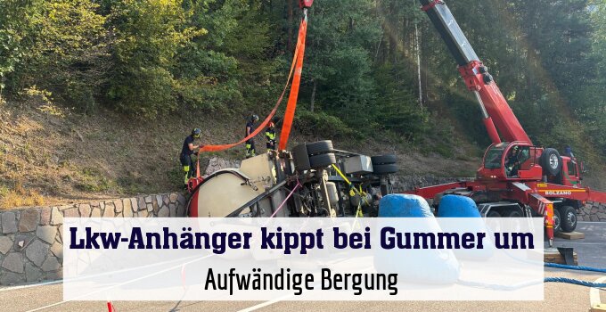 Aufwändige Bergung