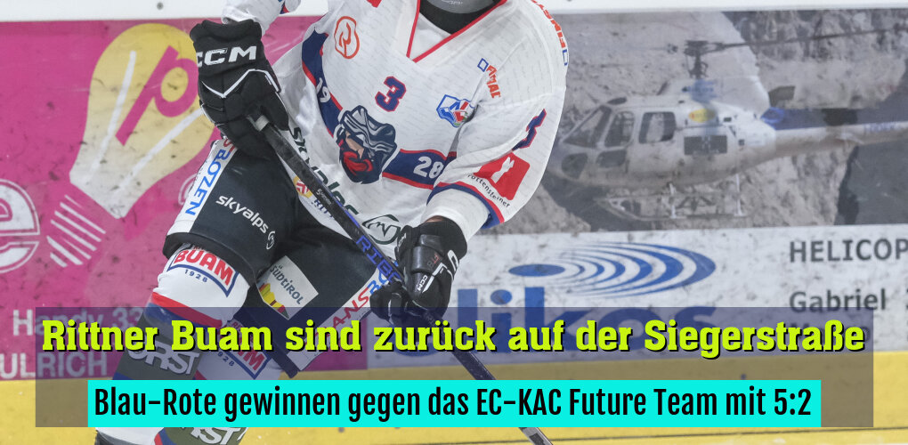 Blau-Rote gewinnen gegen das EC-KAC Future Team mit 5:2