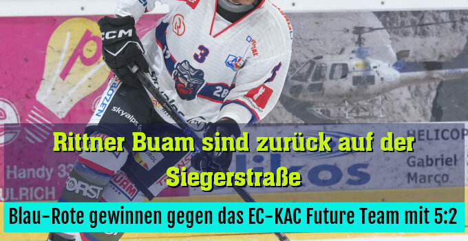 Blau-Rote gewinnen gegen das EC-KAC Future Team mit 5:2