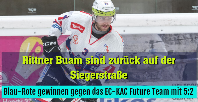 Blau-Rote gewinnen gegen das EC-KAC Future Team mit 5:2