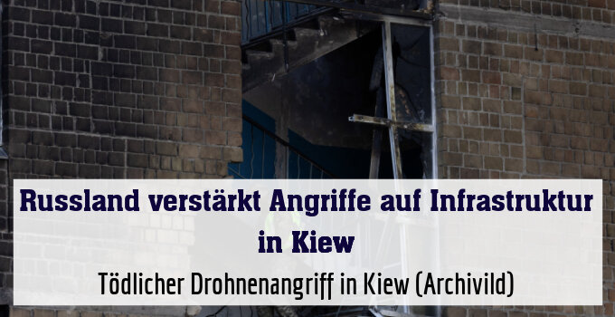 Tödlicher Drohnenangriff in Kiew (Archivild)