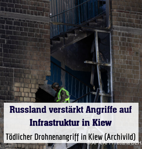 Tödlicher Drohnenangriff in Kiew (Archivild)