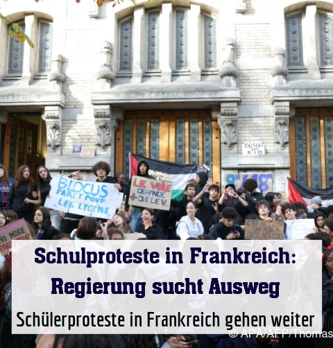 Schülerproteste in Frankreich gehen weiter