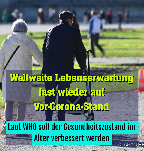 Laut WHO soll der Gesundheitszustand im Alter verbessert werden