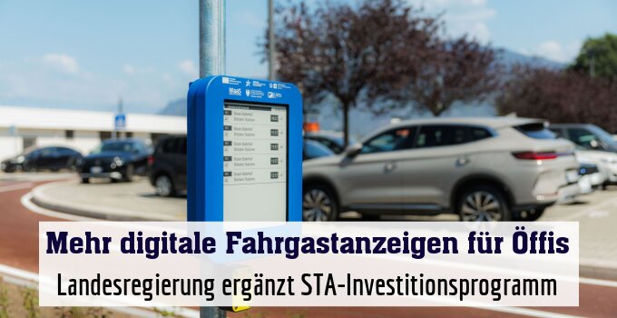 Landesregierung ergänzt STA-Investitionsprogramm