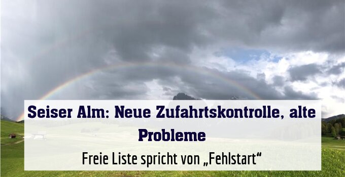 Freie Liste spricht von „Fehlstart“