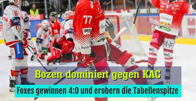 Foxes gewinnen 4:0 und erobern die Tabellenspitze