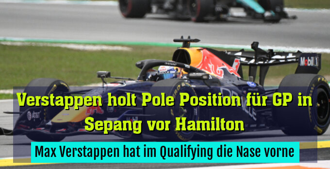 Max Verstappen hat im Qualifying die Nase vorne