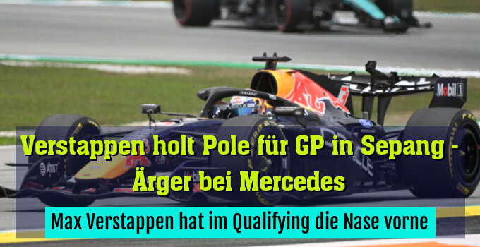 Max Verstappen hat im Qualifying die Nase vorne