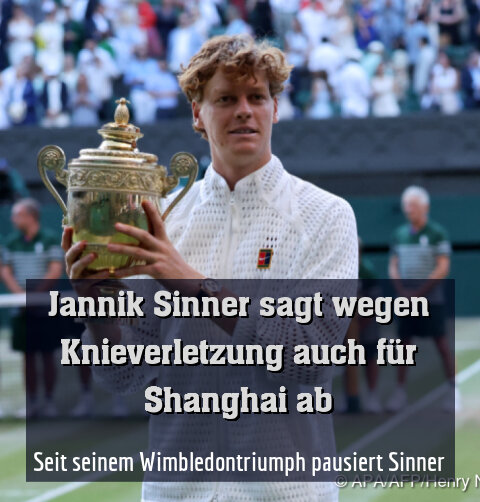 Seit seinem Wimbledontriumph pausiert Sinner