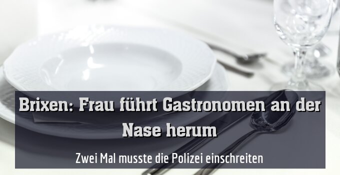 Zwei Mal musste die Polizei einschreiten