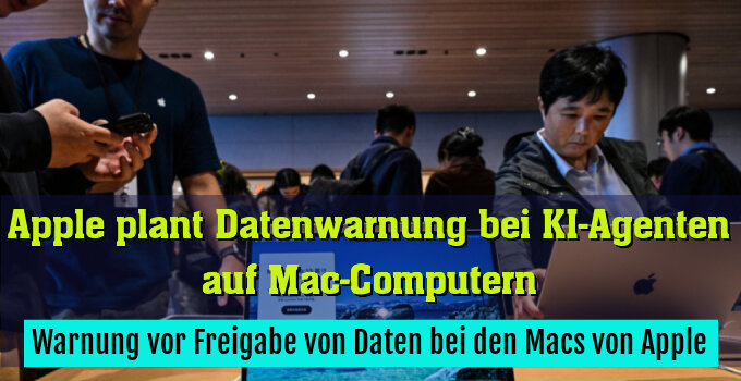 Warnung vor Freigabe von Daten bei den Macs von Apple
