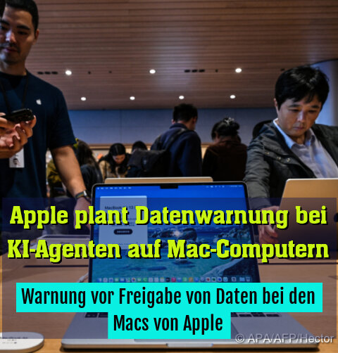 Warnung vor Freigabe von Daten bei den Macs von Apple