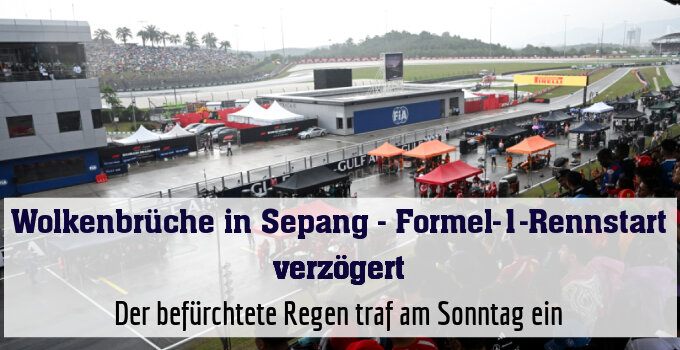 Der befürchtete Regen traf am Sonntag ein