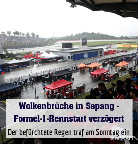 Der befürchtete Regen traf am Sonntag ein