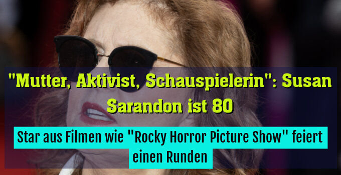 Star aus Filmen wie "Rocky Horror Picture Show" feiert einen Runden