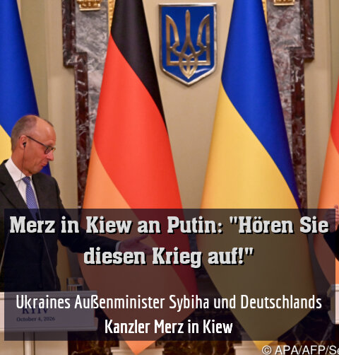 Friedrich Merz und Wolodymyr Selenskyj am Sonntag in Kiew